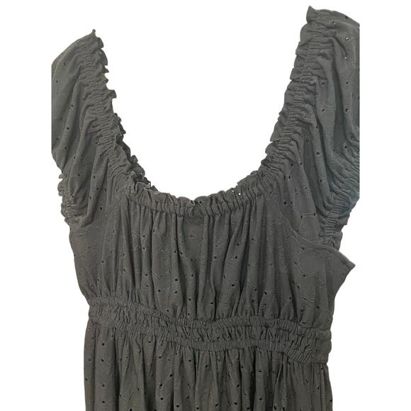 Torrid Black Eyelet Mini Dress L 12 – Sweetheart Neck, Fully Lined, NWT - Picture 8 of 9